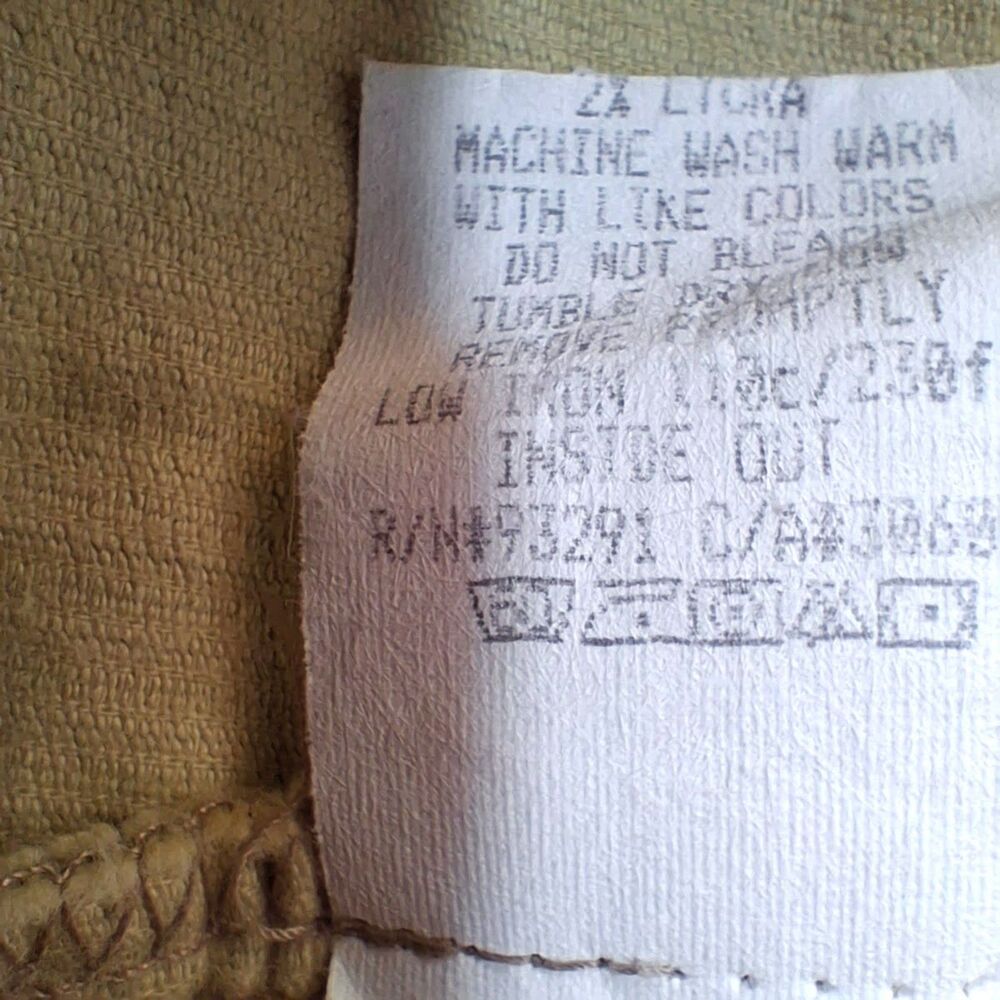 True Grit Ladies Stretch Cord Campaign Jacket Tan Mustard Size L - Picture 12 of 12